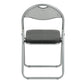 PVC Upholstered Folding Chairs Peacock