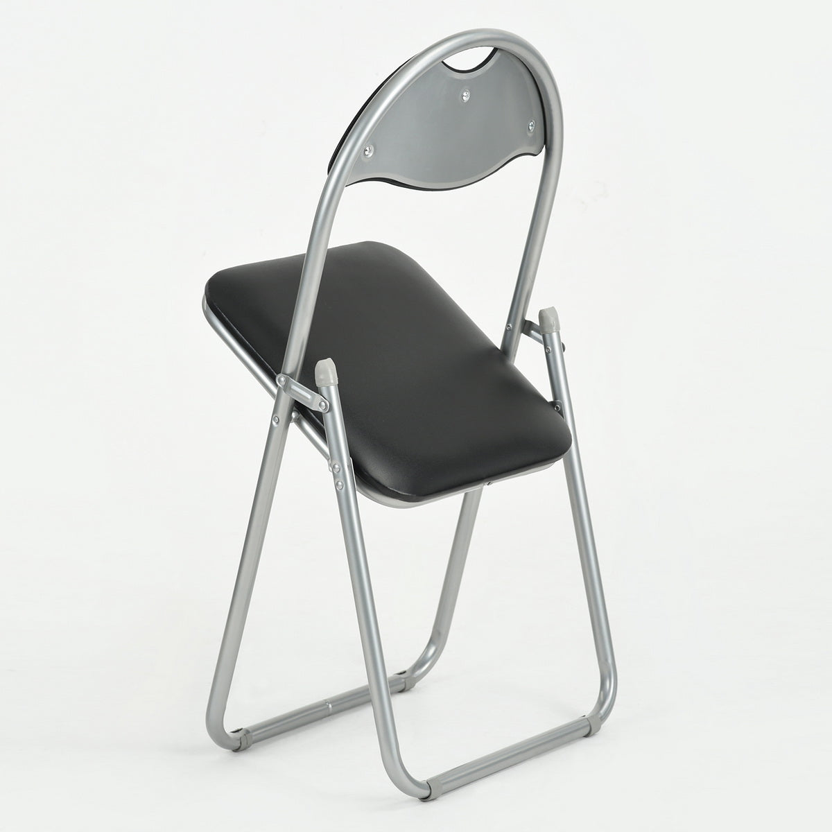 PVC Upholstered Folding Chairs Peacock