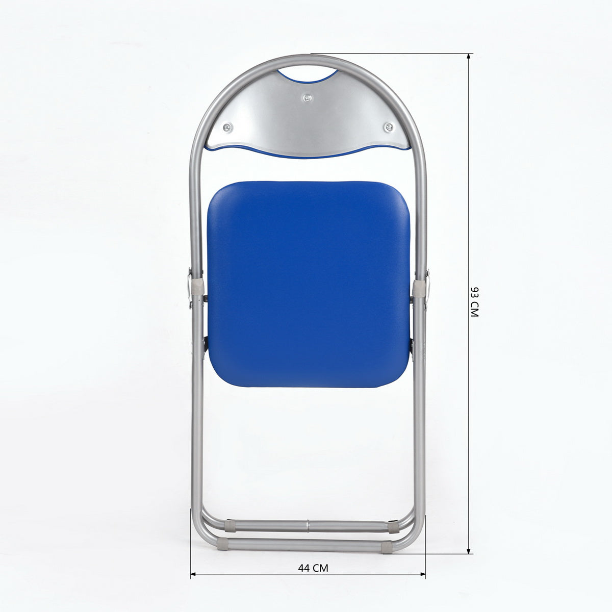 PVC Upholstered Folding Chairs Peacock