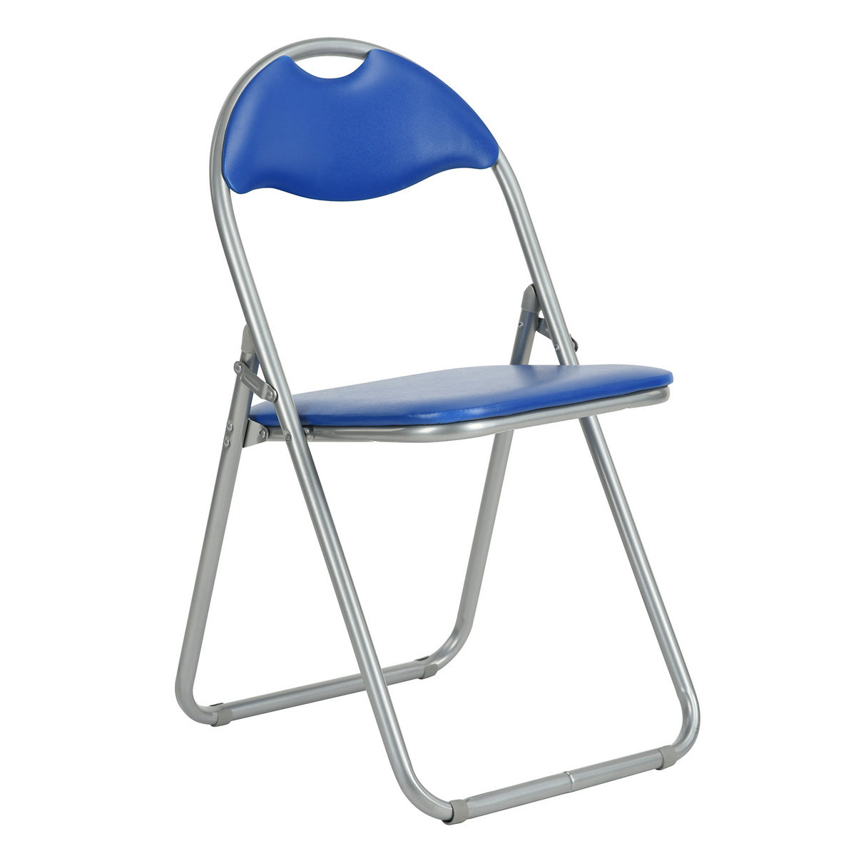 PVC Upholstered Folding Chairs Peacock