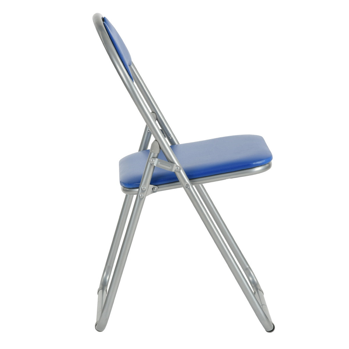 PVC Upholstered Folding Chairs Peacock