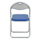PVC Upholstered Folding Chairs Peacock