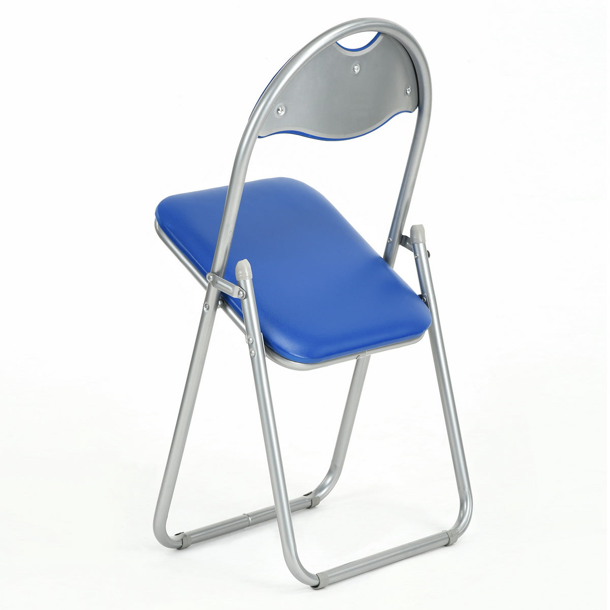 PVC Upholstered Folding Chairs Peacock