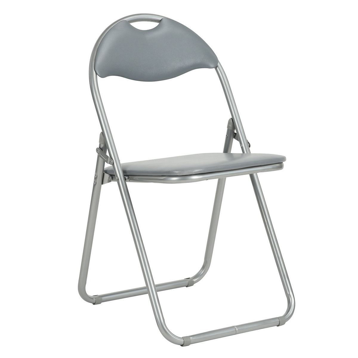 PVC Upholstered Folding Chairs Peacock