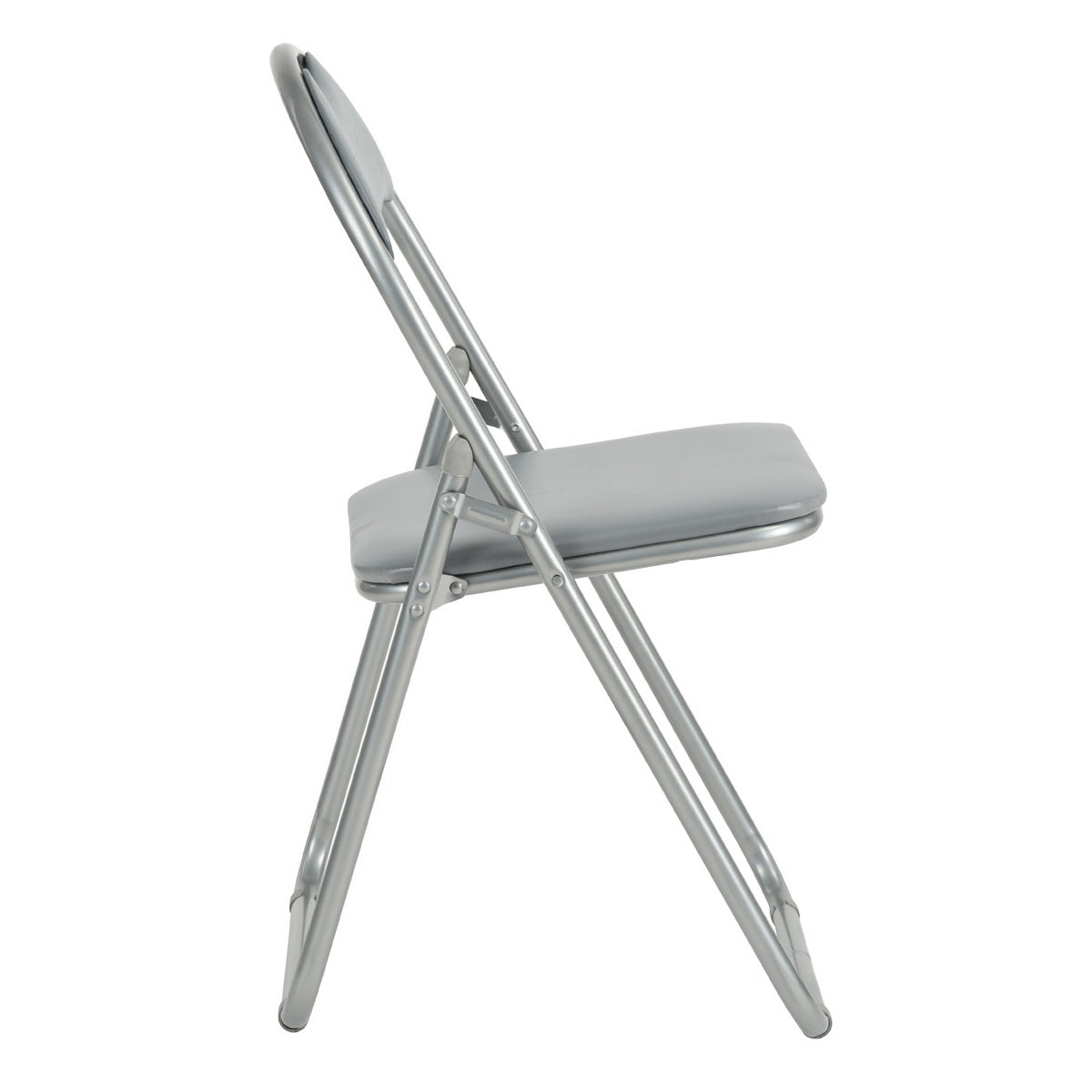 PVC Upholstered Folding Chairs Peacock