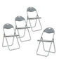 PVC Upholstered Folding Chairs Peacock