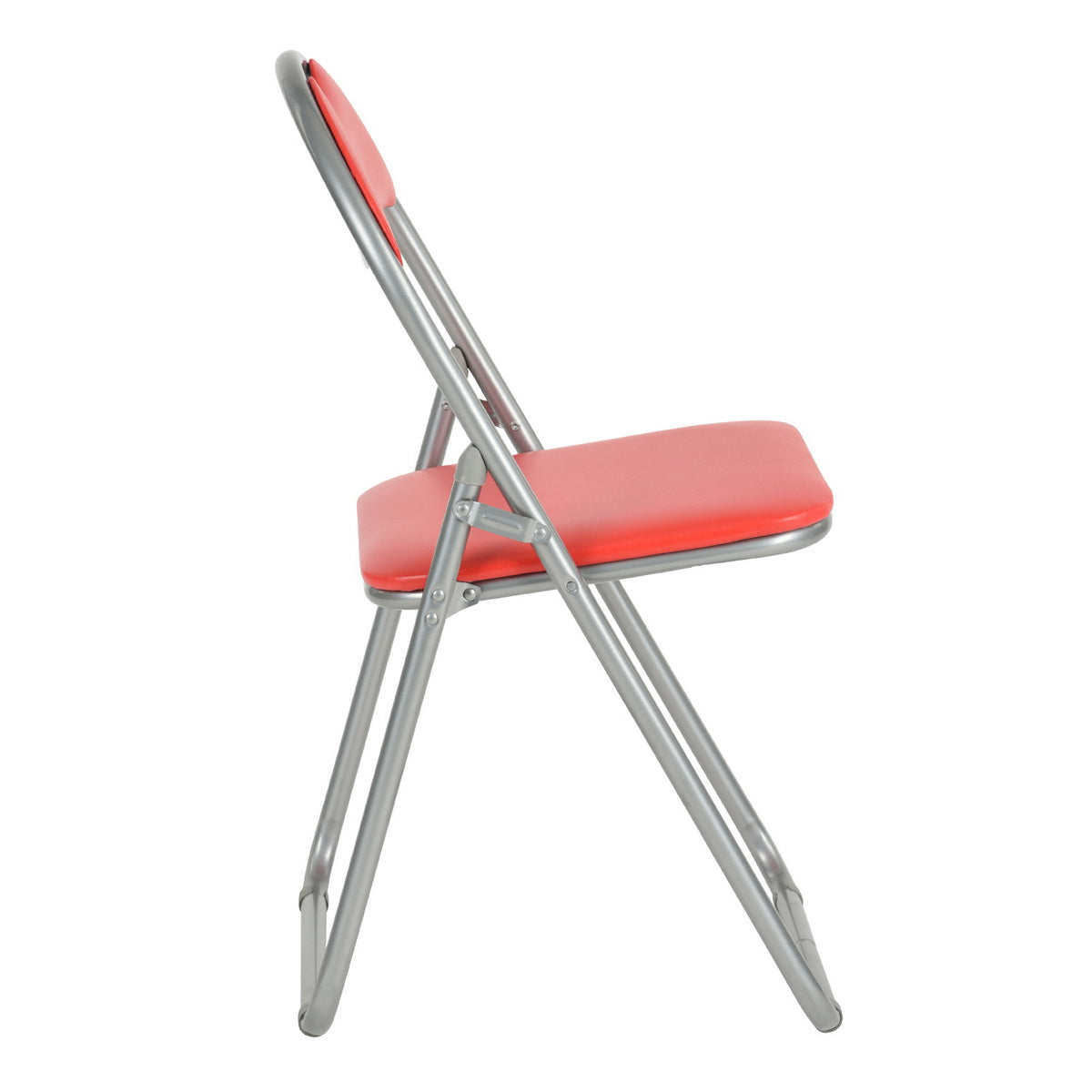 PVC Upholstered Folding Chairs Peacock