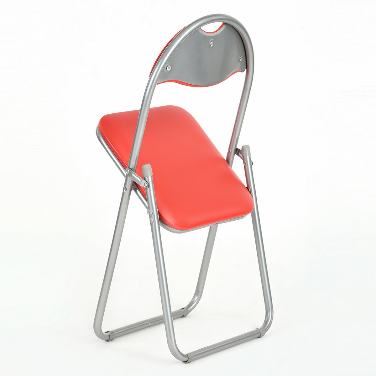 PVC Upholstered Folding Chairs Peacock