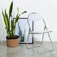 PVC Upholstered Folding Chairs Peacock