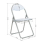 PVC Upholstered Folding Chairs Peacock
