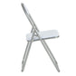 PVC Upholstered Folding Chairs Peacock