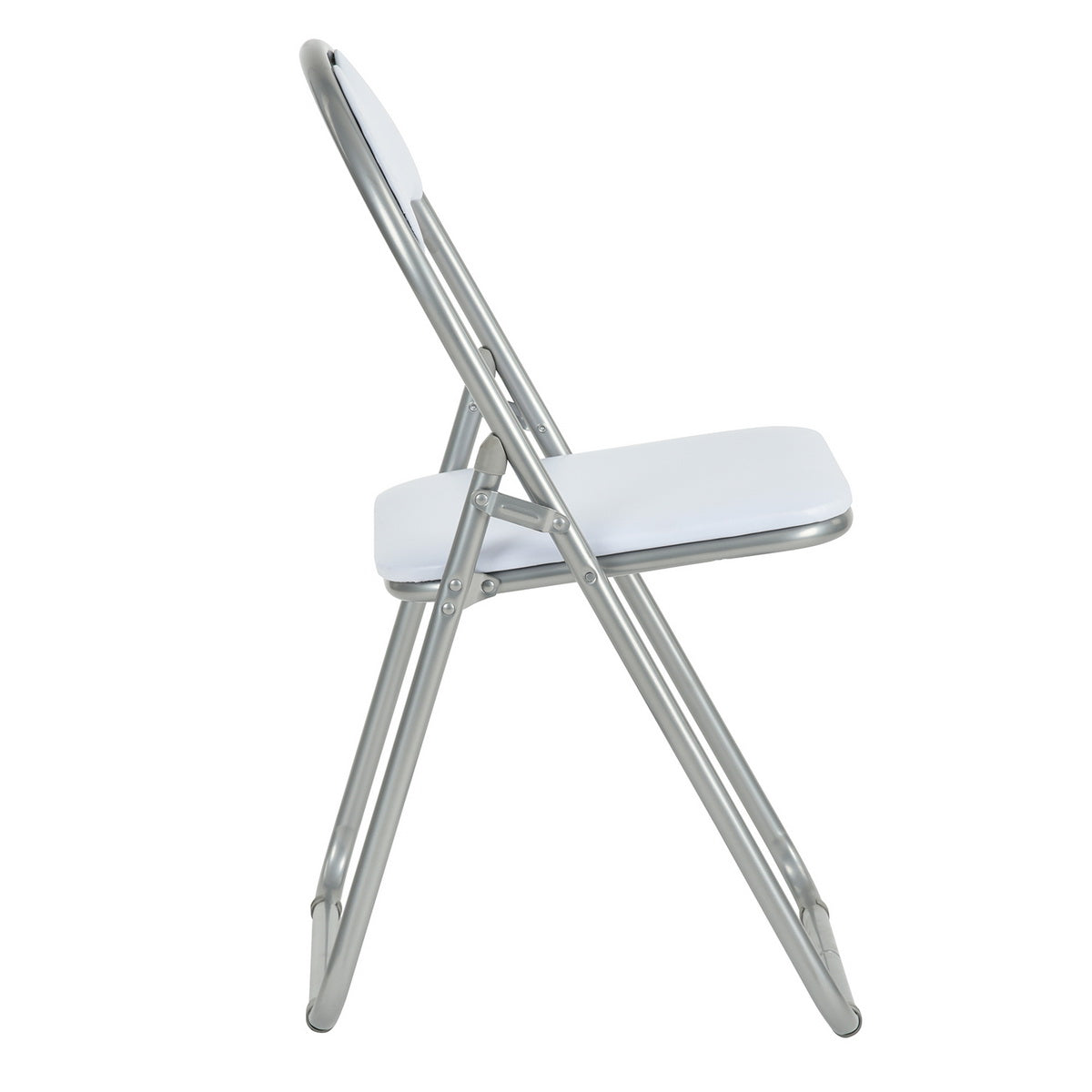 PVC Upholstered Folding Chairs Peacock
