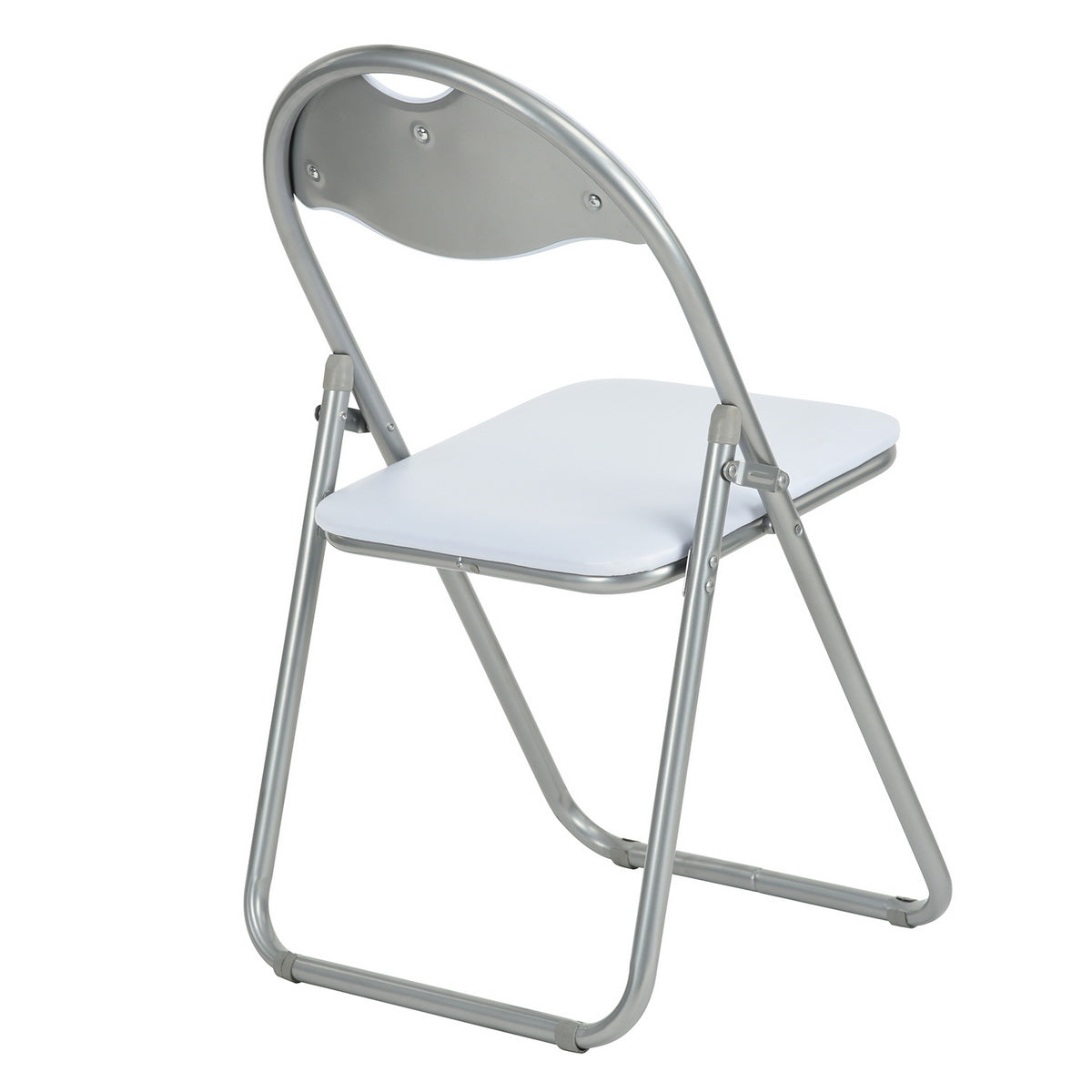 PVC Upholstered Folding Chairs Peacock