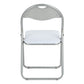 PVC Upholstered Folding Chairs Peacock