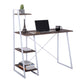 Computer Desk with Storage Shelves Study Writing Table Pouchu