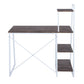 Computer Desk with Storage Shelves Study Writing Table Pouchu