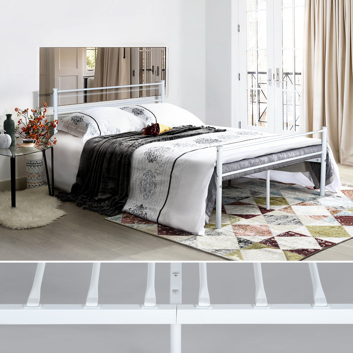 Double Bed Metal Bed Frame Primo-Do