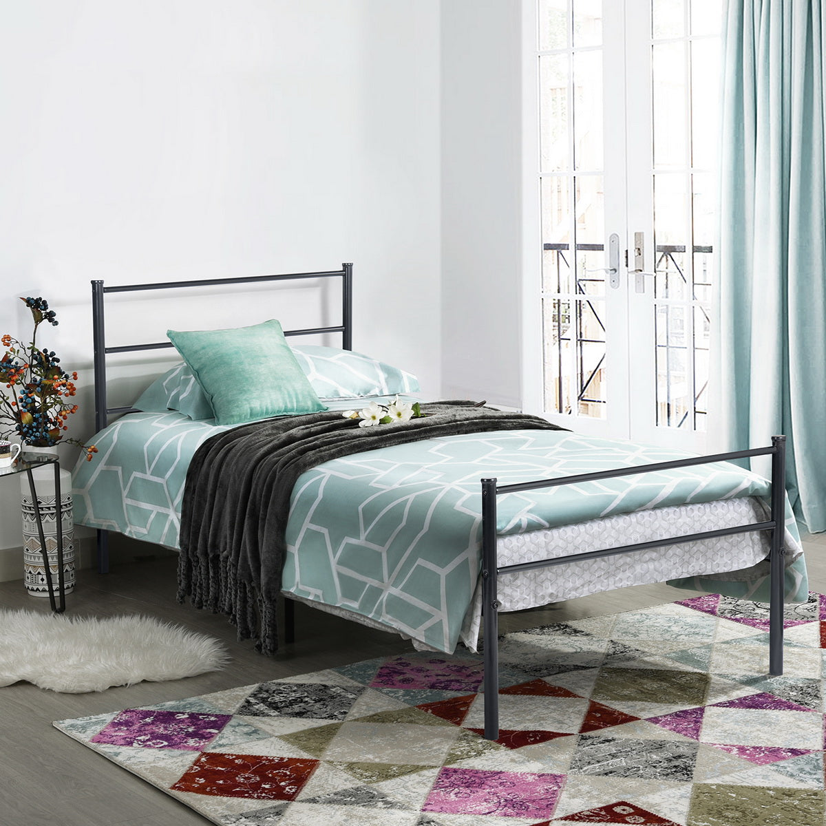 Single Bed Metal Bed Frame Primo-Si