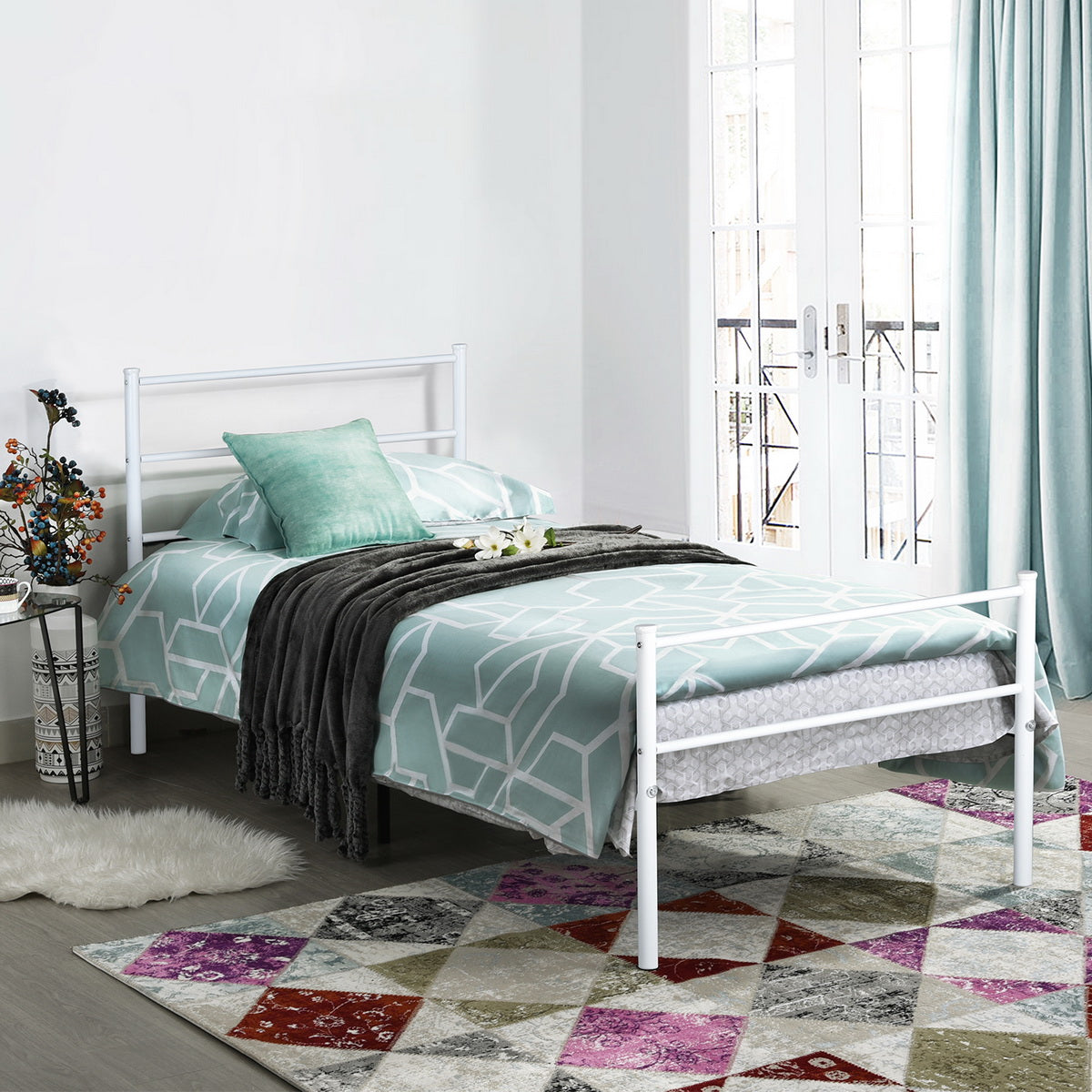 Single Bed Metal Bed Frame Primo-Si