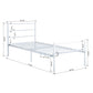 Single Bed Metal Bed Frame Primo-Si