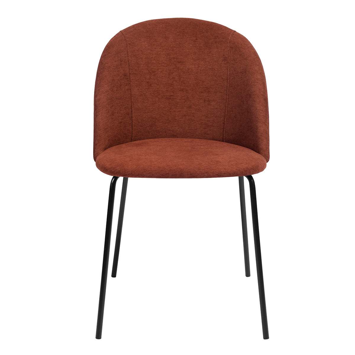 Dining Chairs Fabric Upholstered Metal Legs Puzzle
