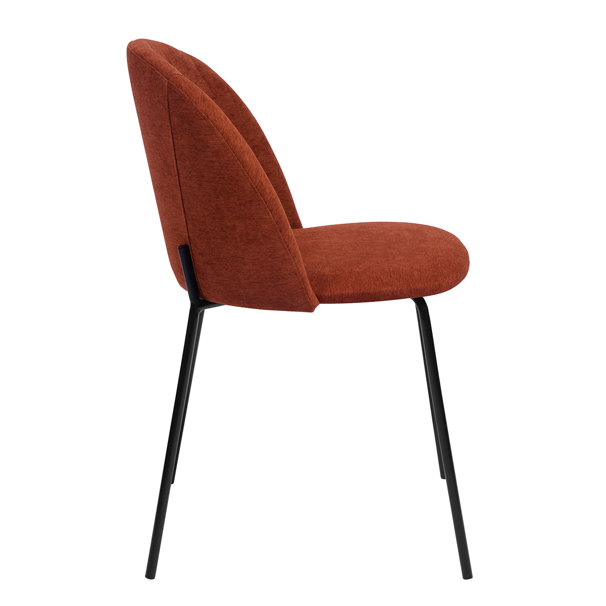 Dining Chairs Fabric Upholstered Metal Legs Puzzle