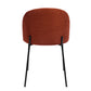 Dining Chairs Fabric Upholstered Metal Legs Puzzle