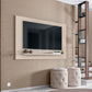 Panel Safira 1,35M (Two Assemble Options) TV Stand Wall-Mounted Entertainment Center Off White