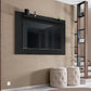 Panel Esmeralda 1,58M (Two Assemble Options) TV Stand Wall-Mounted Entertainment Center Black