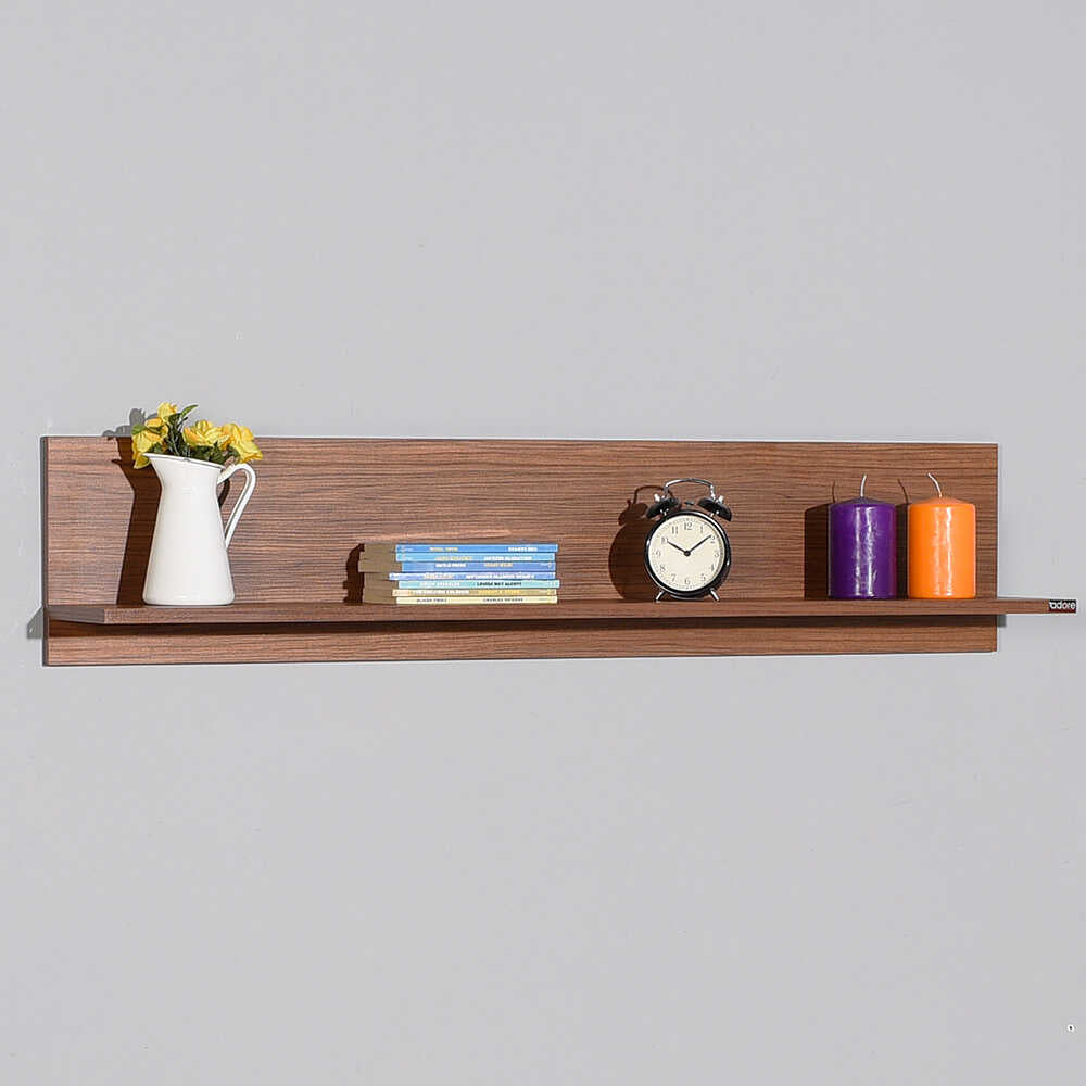 Flat Wall Shelf Walnut RAF