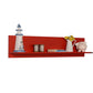 Flat Wall Shelf Red RAF