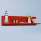 Flat Wall Shelf Red RAF