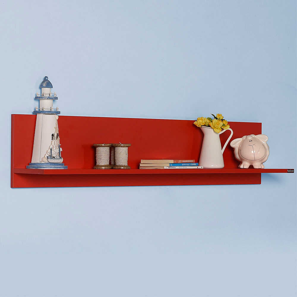 Flat Wall Shelf Red RAF