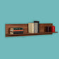 Flat Wall Shelf Oslo Walnut RAF