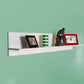 Flat Wall Shelf High Gloss White RAF