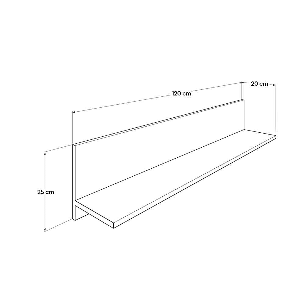 Flat Wall Shelf Green RAF