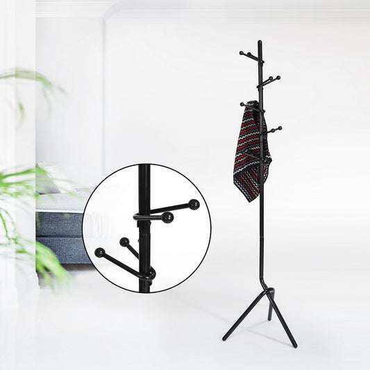 Coat Rack Freestanding Clothes Hanger Hallway Reed