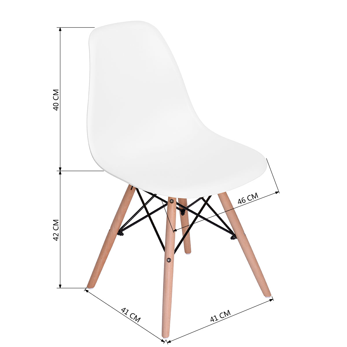 Dining Chairs Design Plastic Seat Metal Legs Rico