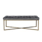 Ottoman Bench Velvet Upholstered Footrest Stool Rizzo