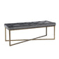 Ottoman Bench Velvet Upholstered Footrest Stool Rizzo