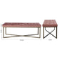 Ottoman Bench Velvet Upholstered Footrest Stool Rizzo