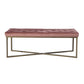 Ottoman Bench Velvet Upholstered Footrest Stool Rizzo