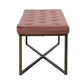 Ottoman Bench Velvet Upholstered Footrest Stool Rizzo
