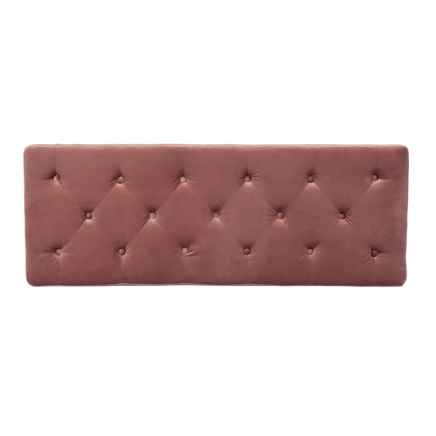 Ottoman Bench Velvet Upholstered Footrest Stool Rizzo