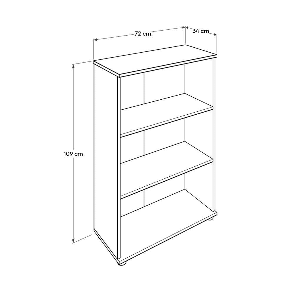 Rio Office Set File Cabinet W/ Three Sections Diamond White RKT