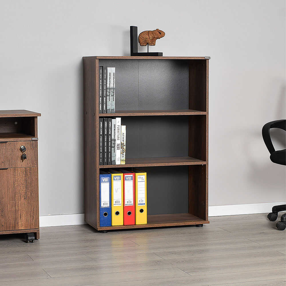 Rio Office Set File Cabinet W/ Three Sections Oslo Walnut RKT
