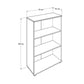 Rio Office Set File Cabinet W/ Three Sections Oslo Walnut RKT