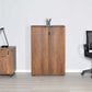 Rio Office Set File Cabinet W/ Two Lockable Drawer Oslo Walnut RKT