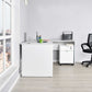 Rio Office Set L Shape Desk Diamond White RMS