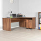 Rio Office Set L Shape Desk Oslo Walnut RMS